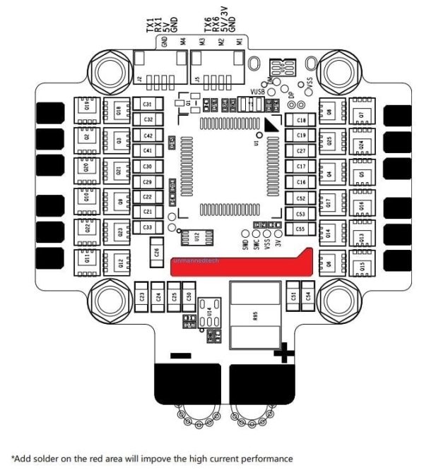 Asgard V2 Flight Controller (integrated Omnibus F4 FC, 4x 24A Dshot ESC, OSD)